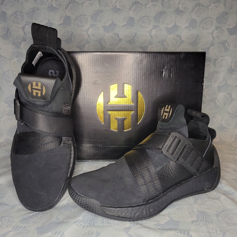 Adidas James Harden Triple Black BOOST Sz. M 7